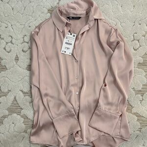 Zara Blush Pink Blouse